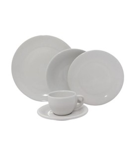 Aparelho De Jantar/chá Biona 20 Peças Branco 111176