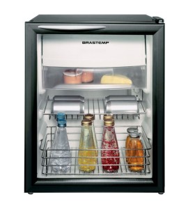Frigobar Brastemp Com Porta De Vidro 76 Litros - Bza08ae 110v