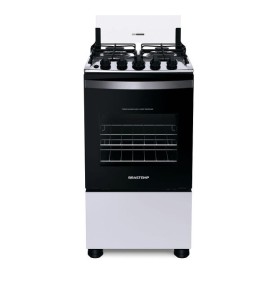Fogão De Piso Brastemp 4 Bocas Com Prateleiras E Alturas Ajustáveis Branco Bfo4nbb - Bivolt
