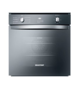 Forno Elétrico de Embutir 84L Brastemp com Grill e Timer BOC84AR Inox Espelhado 220V