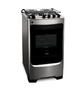Fogão 4 Bocas Acendedor Automático Inox Bivolt Consul CFO4NAR
