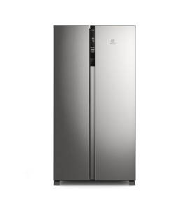 Geladeira Electrolux Frost Free Inverter 435l Efficient Com Autosense Side By Side Cor Inox Look (is4s) 220v