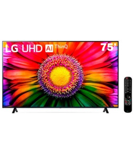 Smart Tv 75 Polegadas 4k Lg Uhd Thinq Ai 75ur8750psa Hdr Bluetooth 3 Hdmi