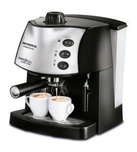Máquina De Café Expresso Mondial Coffee Cream C-08 Cafeteira-220v-preto/inox